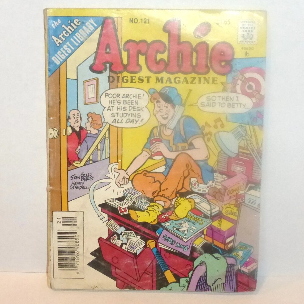 1st PRINT 1993 Archie Digest Library ARCHIE Digest Magazine #121 Archie Comic Bo